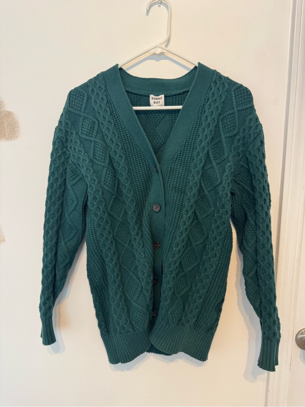 Aritzia Sunday Best Cable Knit Cardigan